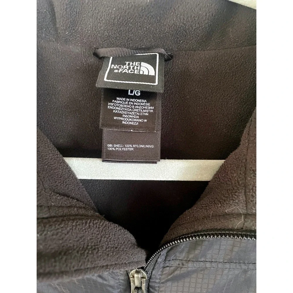 The North Face Full Zip Jacket Black Fleece Lined Lightweight Mens Size‎ L